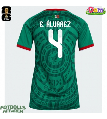 Mexiko Edson Alvarez #4 Hemmatröja Kvinnor VM 2026 Kortärmad
